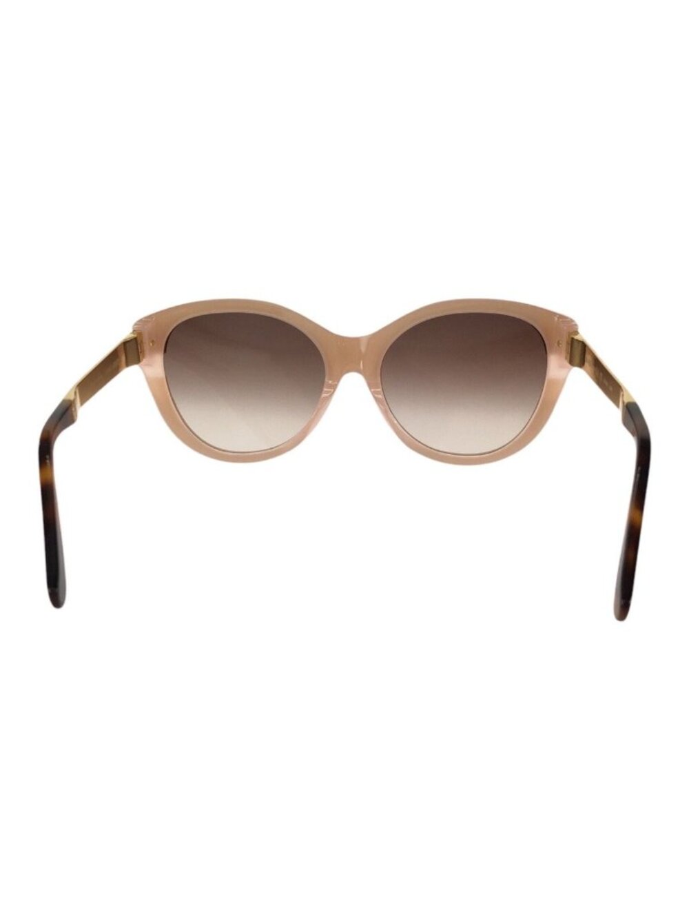 Louis Vuitton Petit Spcon Cat Eye Brown Pink Gold Acetate Sunglasses Eyewear - Picture 3 of 9
